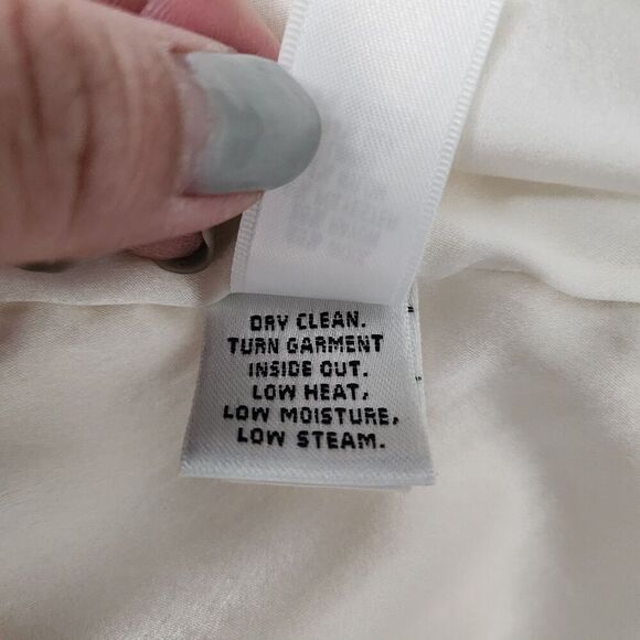 St.‎ John Pencil Skirt Womens 16 Ivory Wool Rayon Blend Silk Lined Mini Stretch - Picture 4 of 8